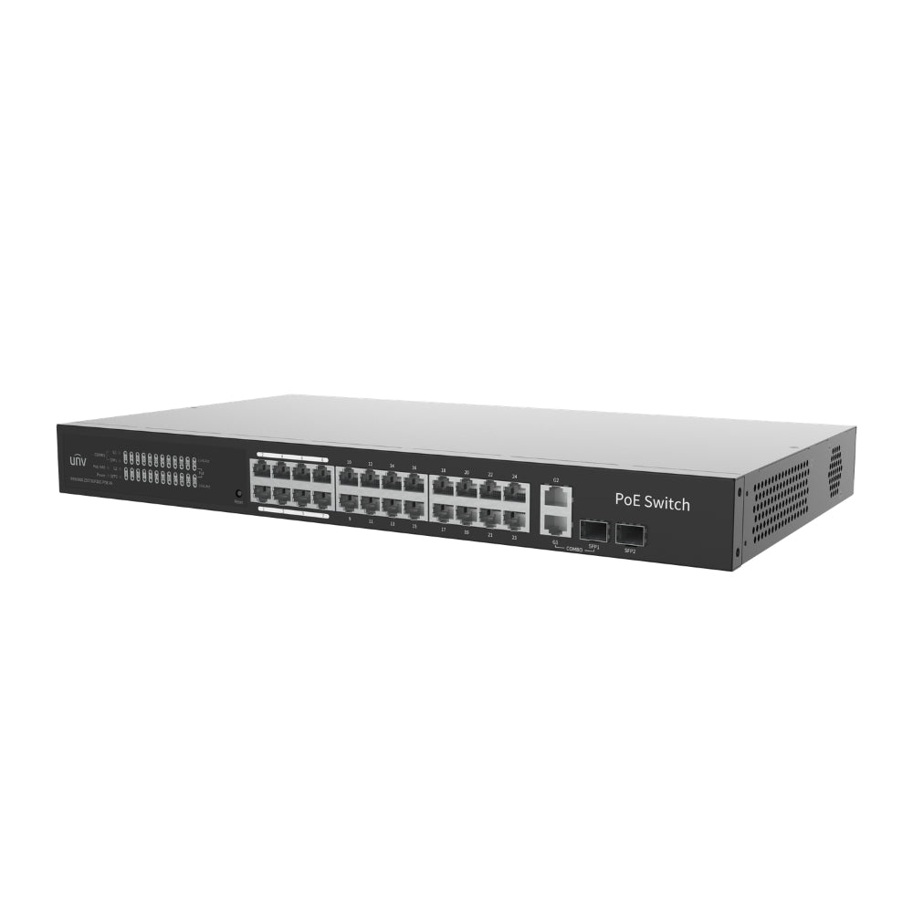 UNV NSW3000-25GT1GP1GC-POE-IN 24-Port 370W Gigabit Cloud Management PoE Switch | All Security Equipment