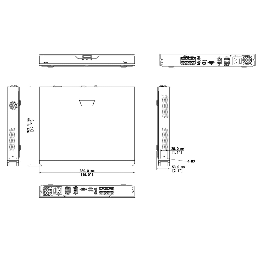 UNV NVR302-08B-P8-IQ 2 HDDs 8CH Network Video Recorder | All Security Equipment