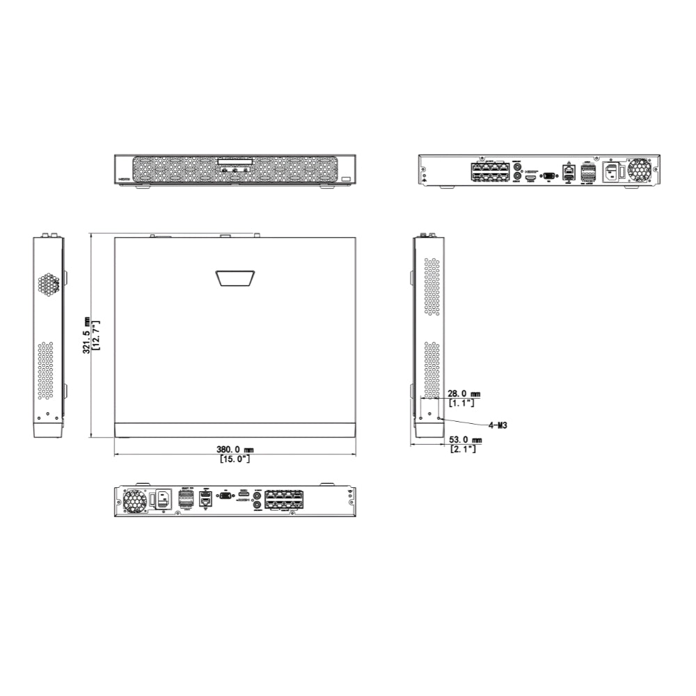 UNV NVR502-08B-P8-IQ 2 HDDs 8CH 8-PoE Network Video Recorder | All Security Equipment