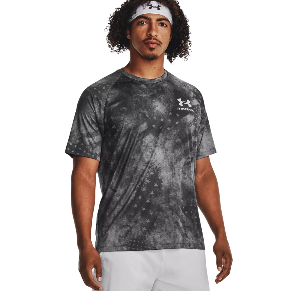 Under Armour Freedom Tech SS Camo T-Shirt (Navy)