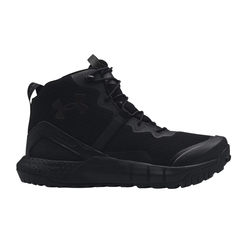 Under Armour Valsetz Mid Boots, Zip (Black) | All Security Equipment