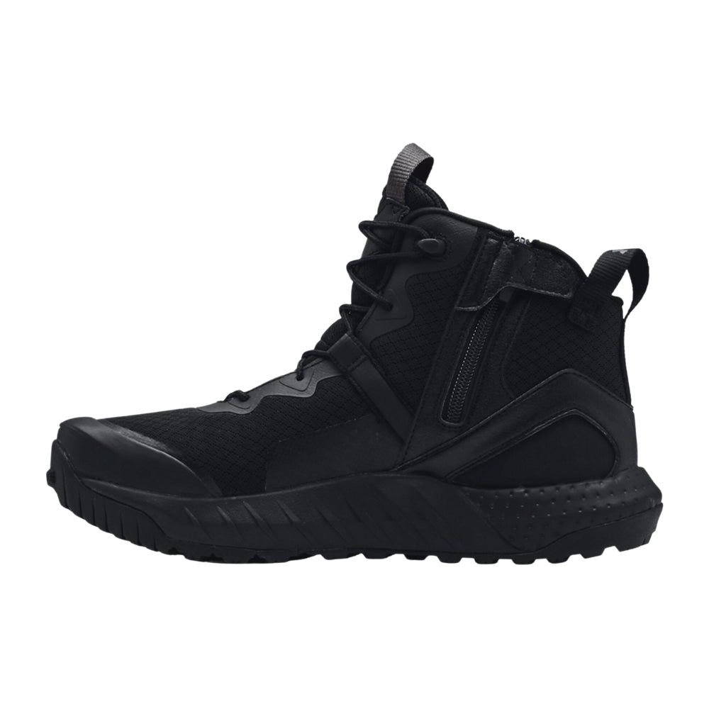 Under Armour Valsetz Mid Boots, Zip (Black) | All Security Equipment