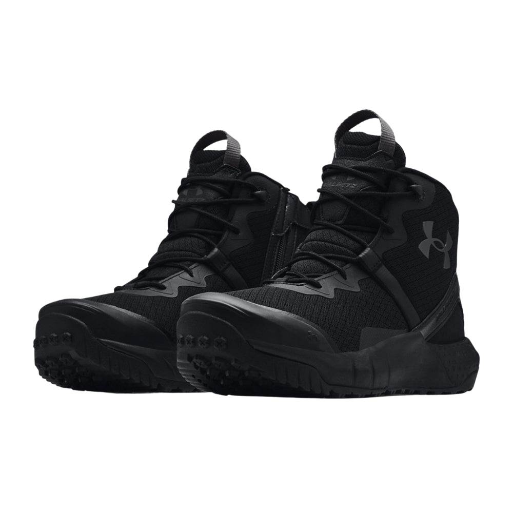 Under Armour Valsetz Mid Boots, Zip (Black) | All Security Equipment
