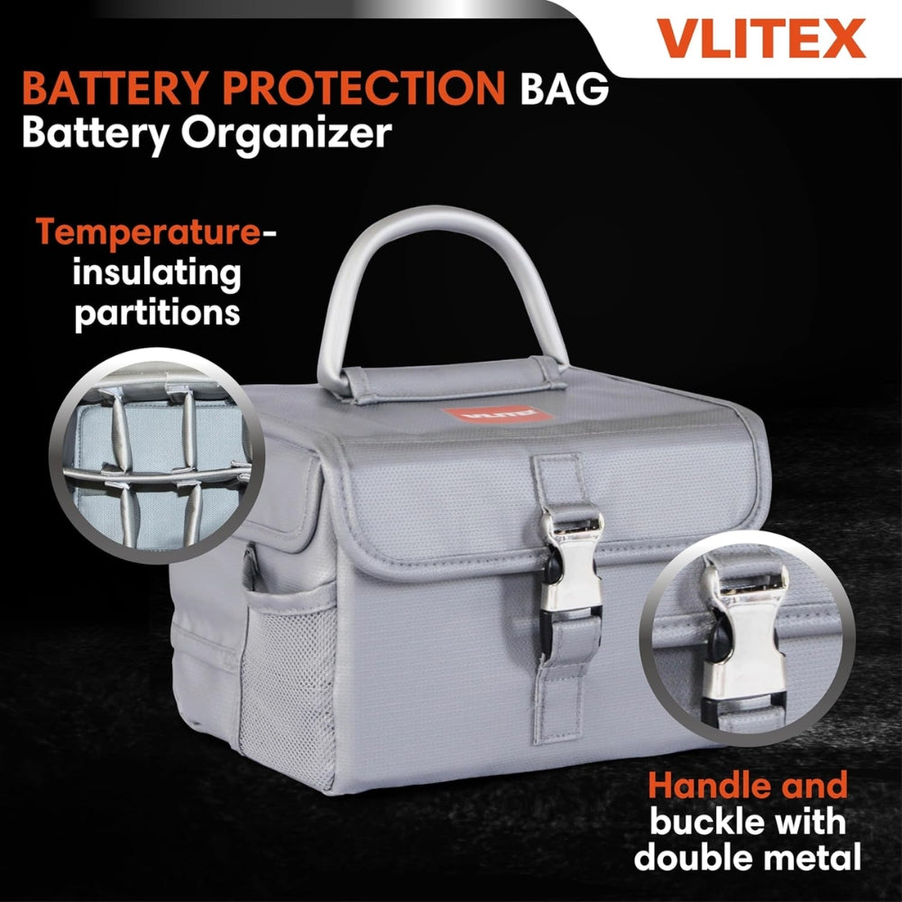 VLITEX 200348 Large Battery Safety Box | All Security Equipment