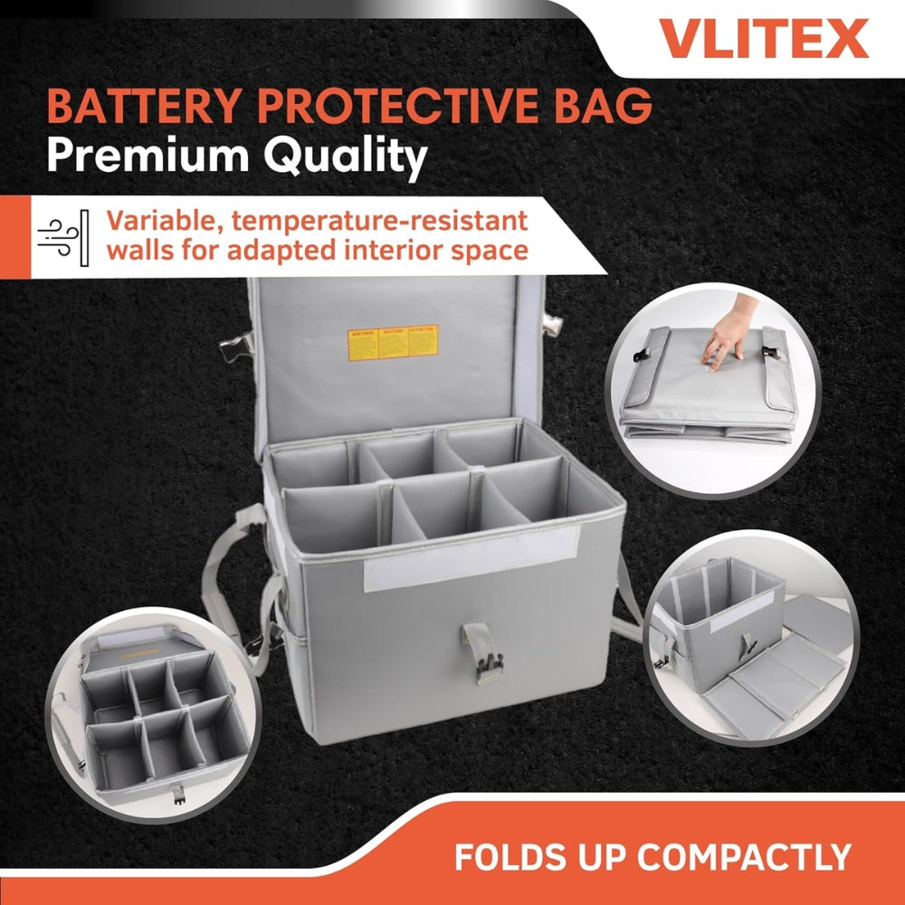 VLITEX 200349 XL Battery Safety Box | All Security Equipment