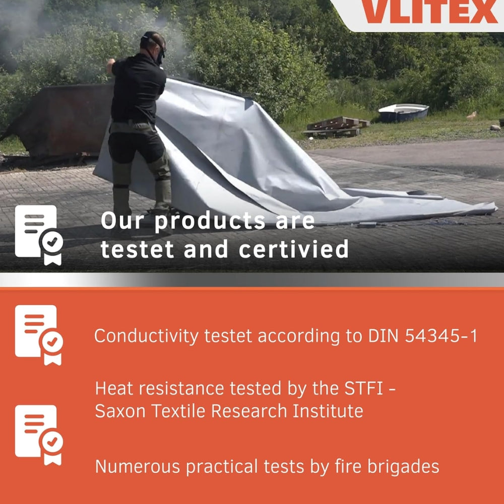VLITEX 200353 Standard Fire Blanket (8.20' x 9.84') | All Security Equipment