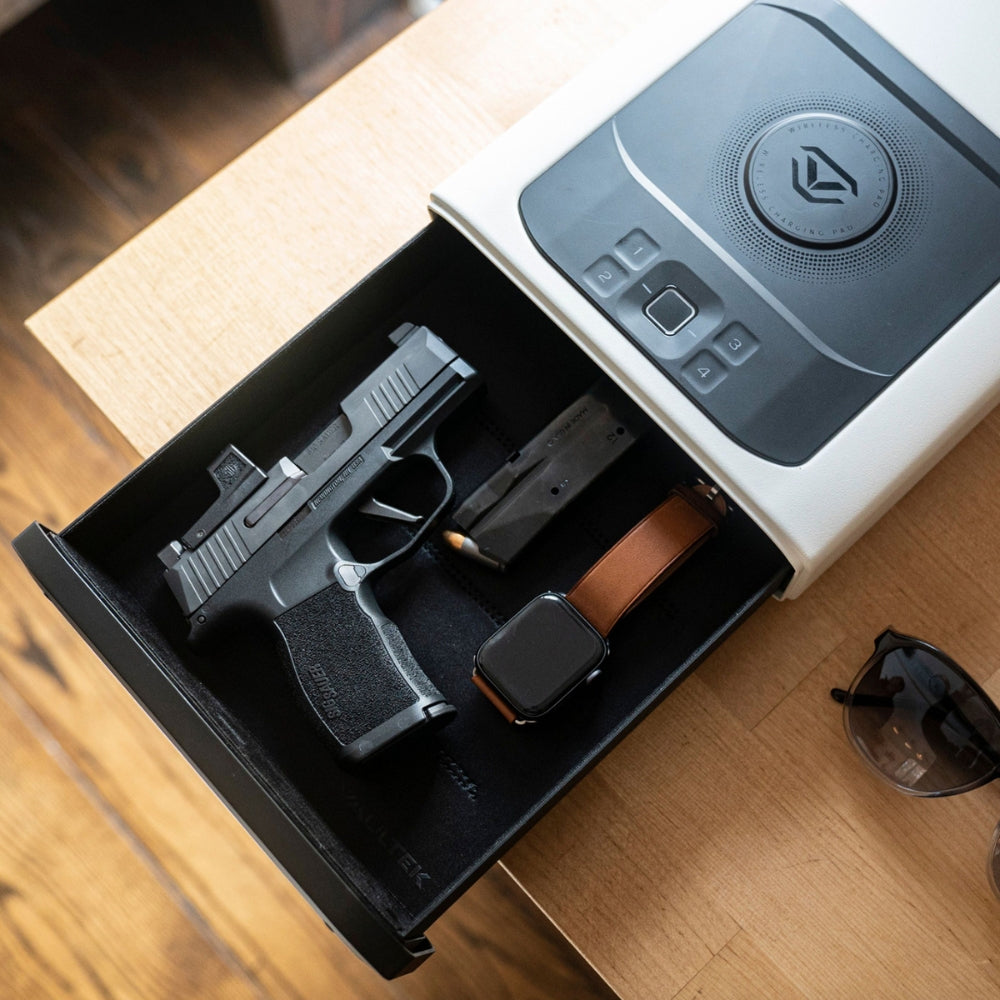 Vaultek DS2i Smart Station ViSN Biometric Safe in Alpine White | All Security Equipment