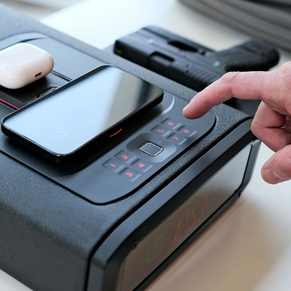 Vaultek DS5i Smart Station ViSN Biometric Safe in Covert Black | All Security Equipment