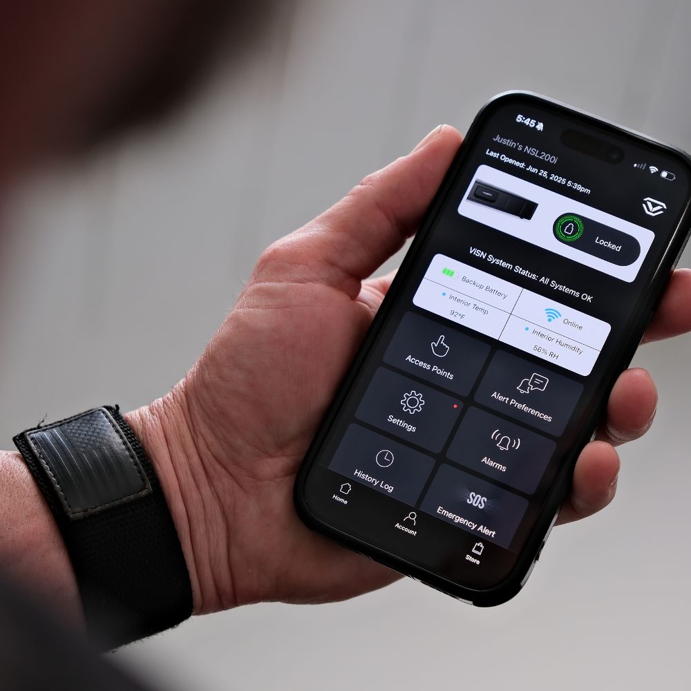 Vaultek RS Slider ViSN Biometric Safe NSL200i-BK