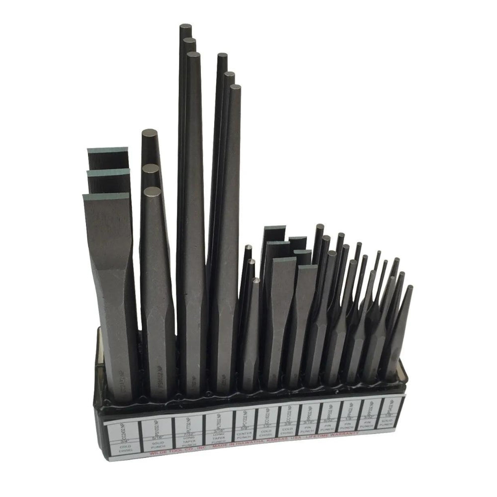 Wilde Tool 36 Piece Punch and Chisel Set K36.NP/DB - 1