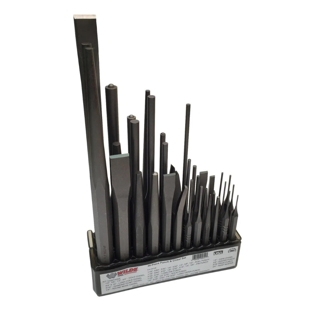 Wilde Tool 36 Piece Punch and Chisel Set K36.NP/DB - 2