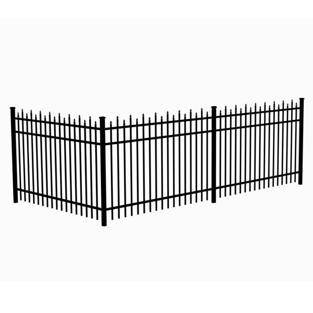 Residential Fence 4’ H x 6’ W Aluminum California Style - iDeal | All Security Equipment