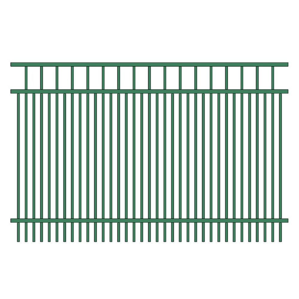 Parkway Fence 5’ H x 6’ W Aluminum Long Islander Style - iDeal