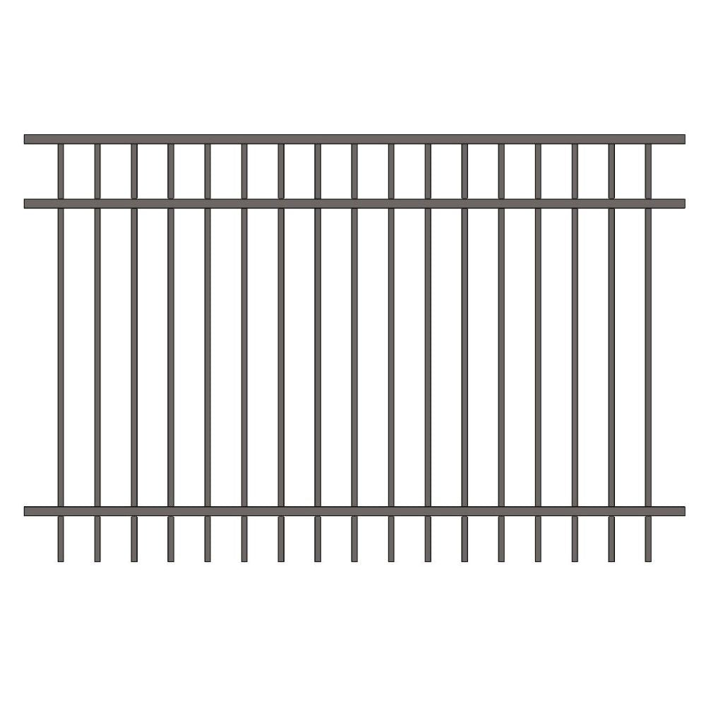 Parkway Fence 6’ H x 6’ W Aluminum Long Islander Style - iDeal
