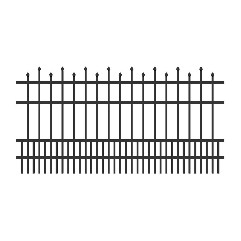 Residential Fence 4’ H x 6’ W Aluminum California Style - iDeal | All Security Equipment