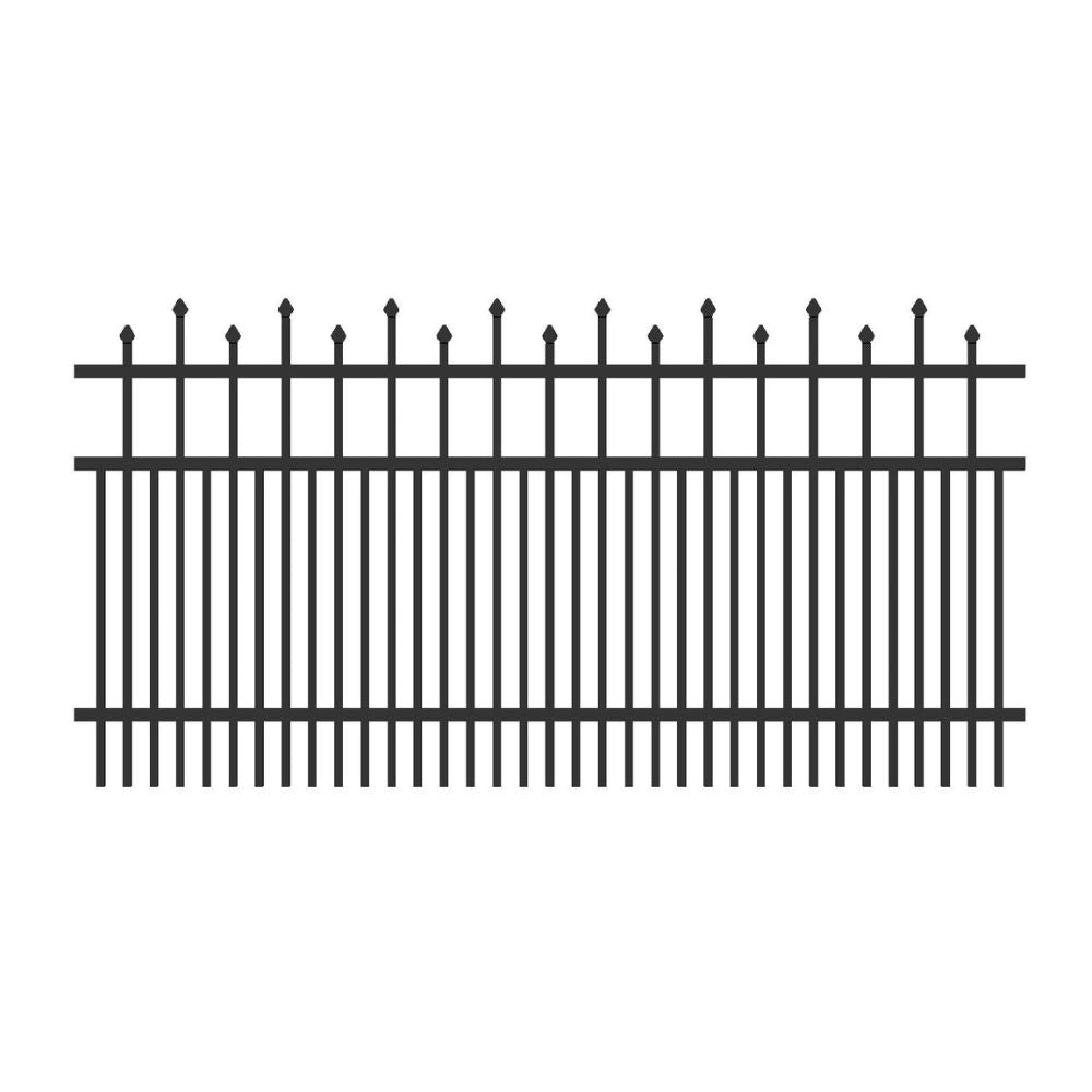 Residential Fence 4’ H x 6’ W Aluminum California Style - iDeal | All Security Equipment
