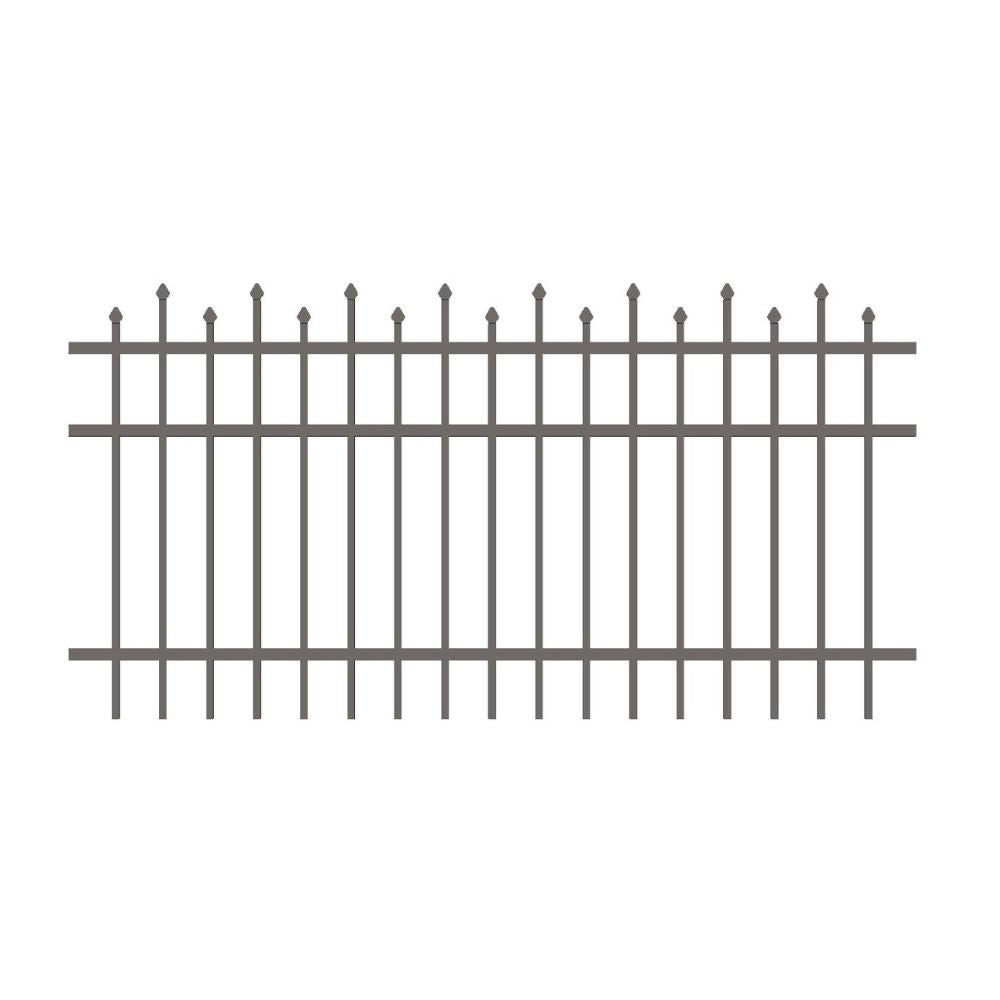 Residential Fence 4’ H x 6’ W Aluminum California Style - iDeal | All Security Equipment