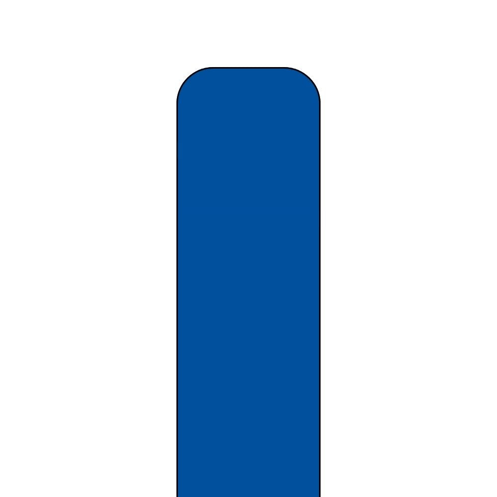 Post Guard Flat Top Bollard Cover - Royal Blue