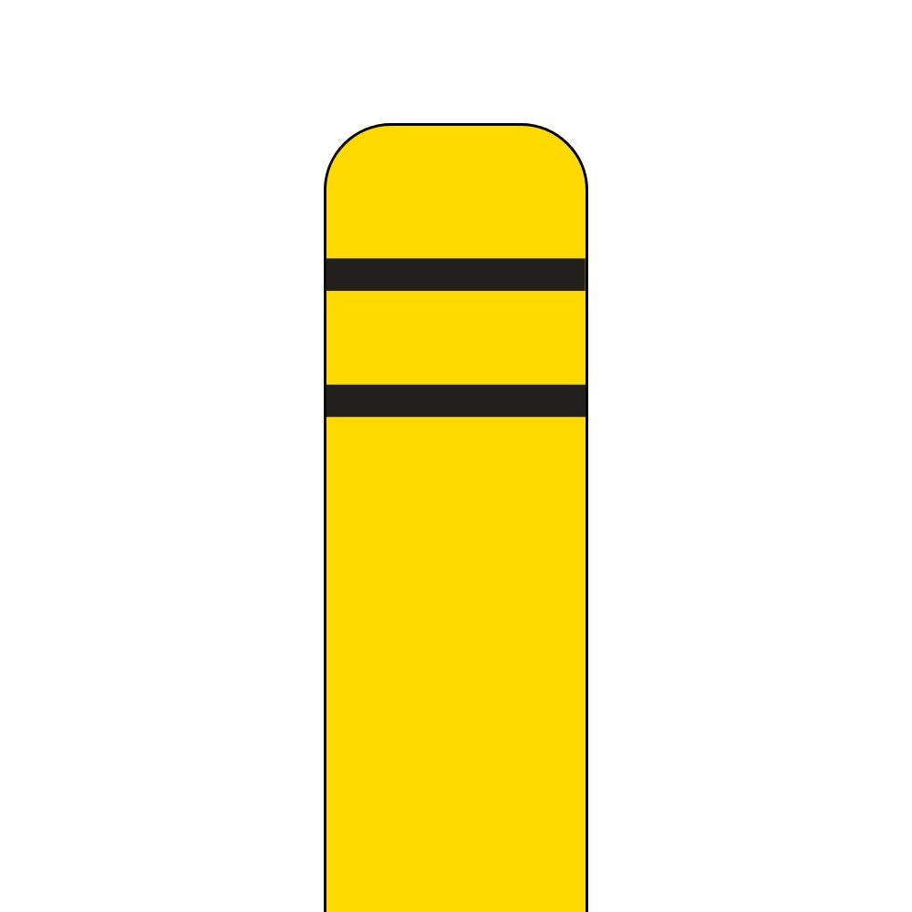 Post Guard Flat Top Bollard Cover - Yellow