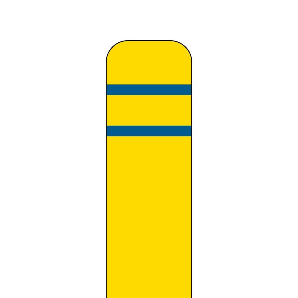 Post Guard Flat Top Bollard Cover - Yellow