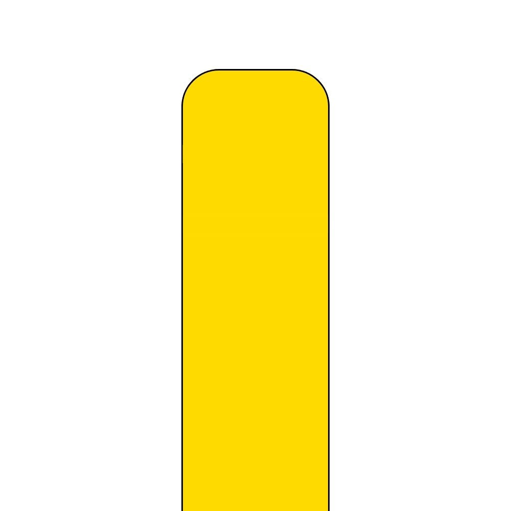 Post Guard Flat Top Bollard Cover - Yellow