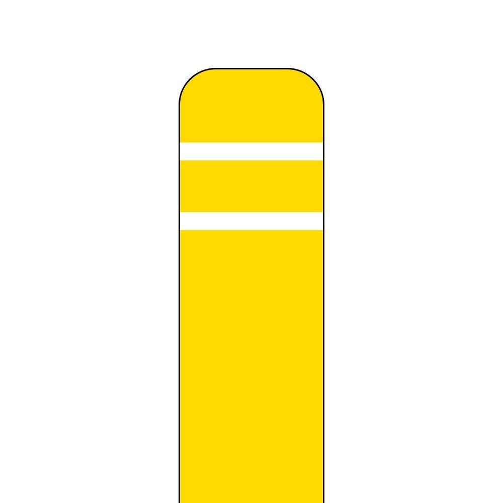 Post Guard Flat Top Bollard Cover - Yellow