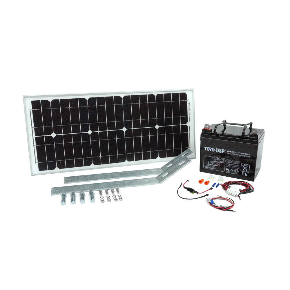 Kit de panel Solar 170W con batería de 12v 20amp