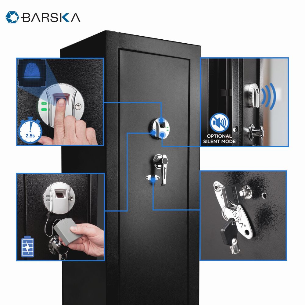 Barska Extra Large Biometric Rifle Safe | BAR-AX11780