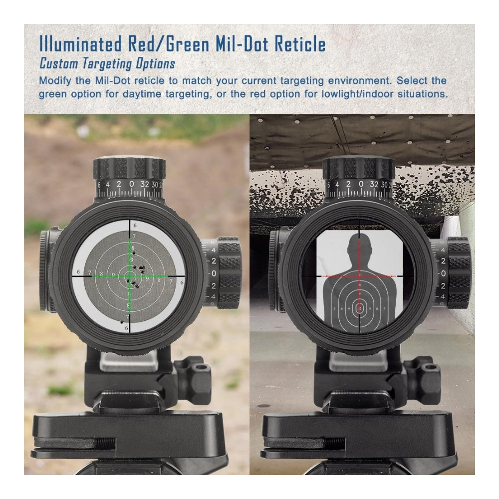 Barska 1-4x 28mm IR SWAT-AR Tactical Rifle Scope AC11872