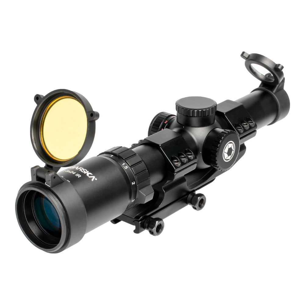 Barska 1-8x 24mm SWAT-AR HRS .223 Tactical Rifle Scope Black AC13326