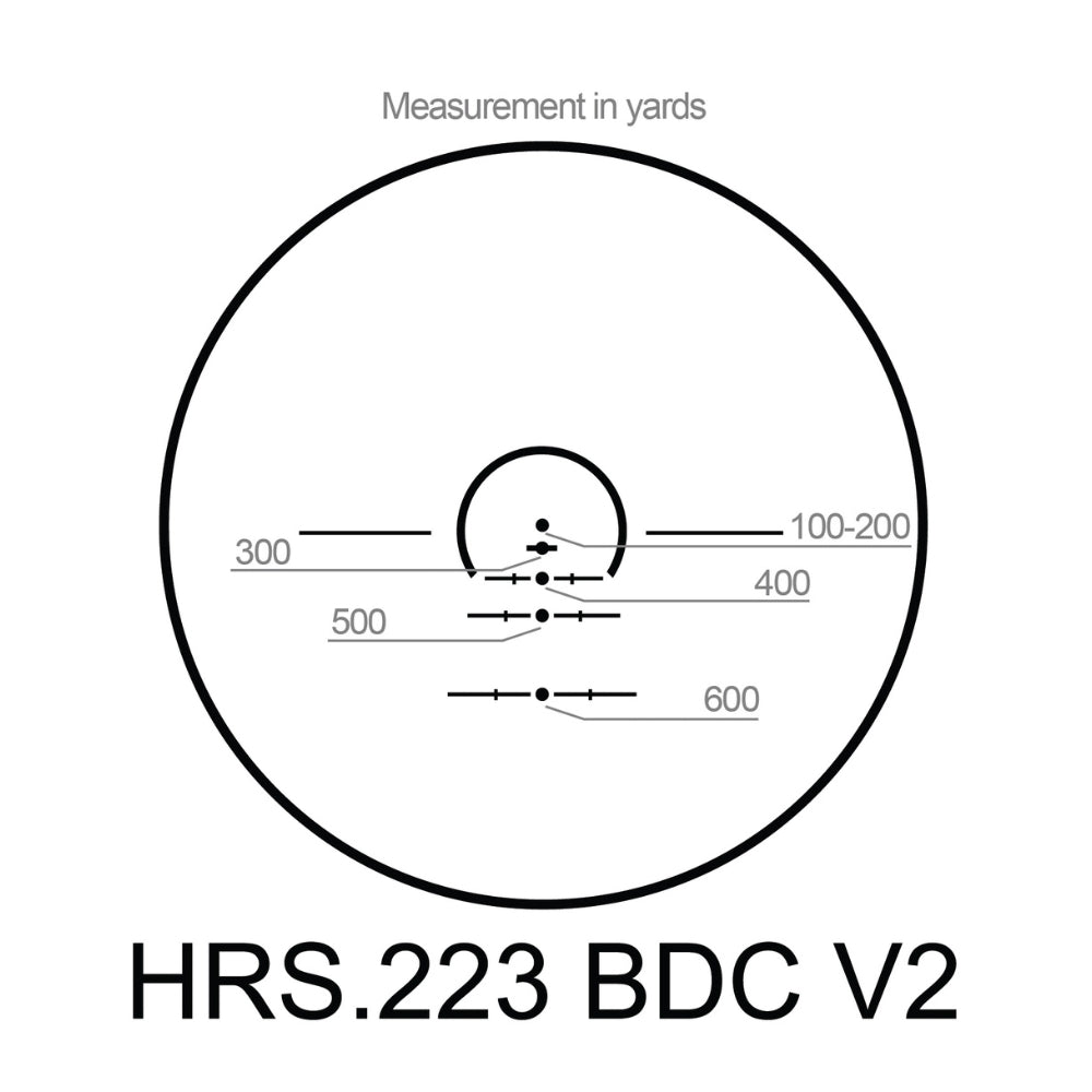 Barska 1-8x 24mm SWAT-AR HRS .223 Tactical Rifle Scope Black AC13326