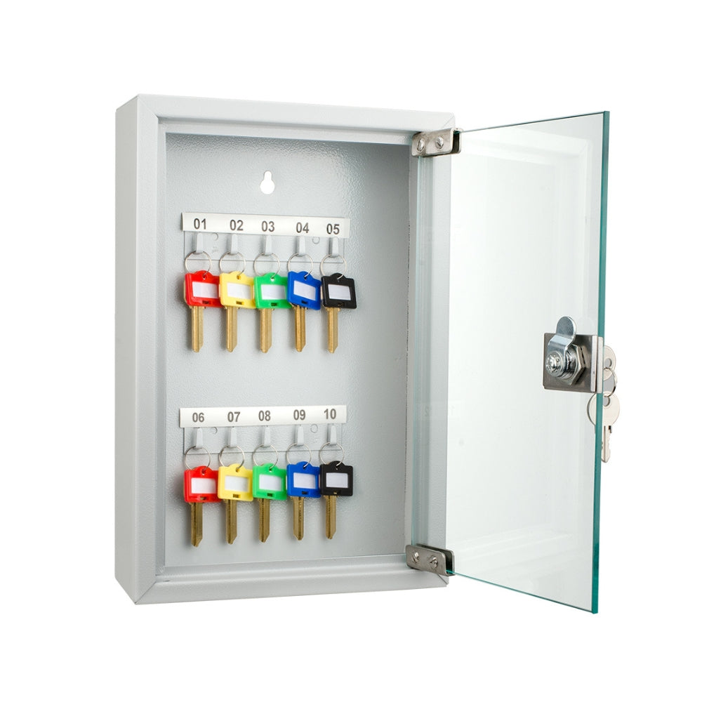 Barska 10 Position Key Cabinet with Glass Door CB12986