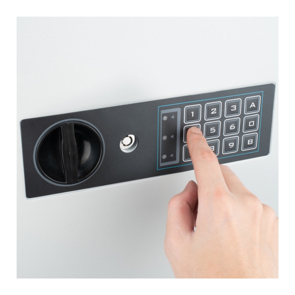 Barska 180 Key Dual Lock Deadbolt Cabinet Digital Wall Safe AX13350