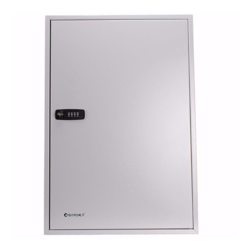 Barska 240 Keys Lock Box with Combination Lock White Tag Grey CB13600