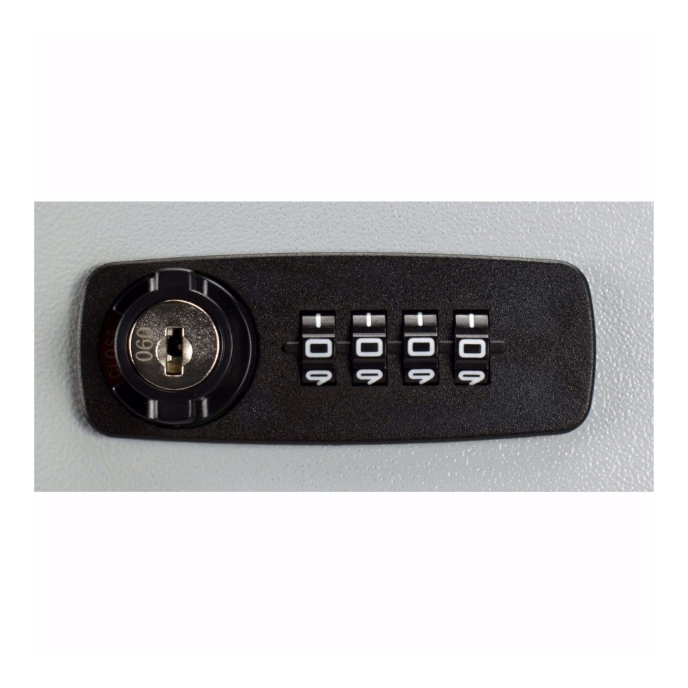 Barska 240 Keys Lock Box with Combination Lock White Tag Grey CB13600