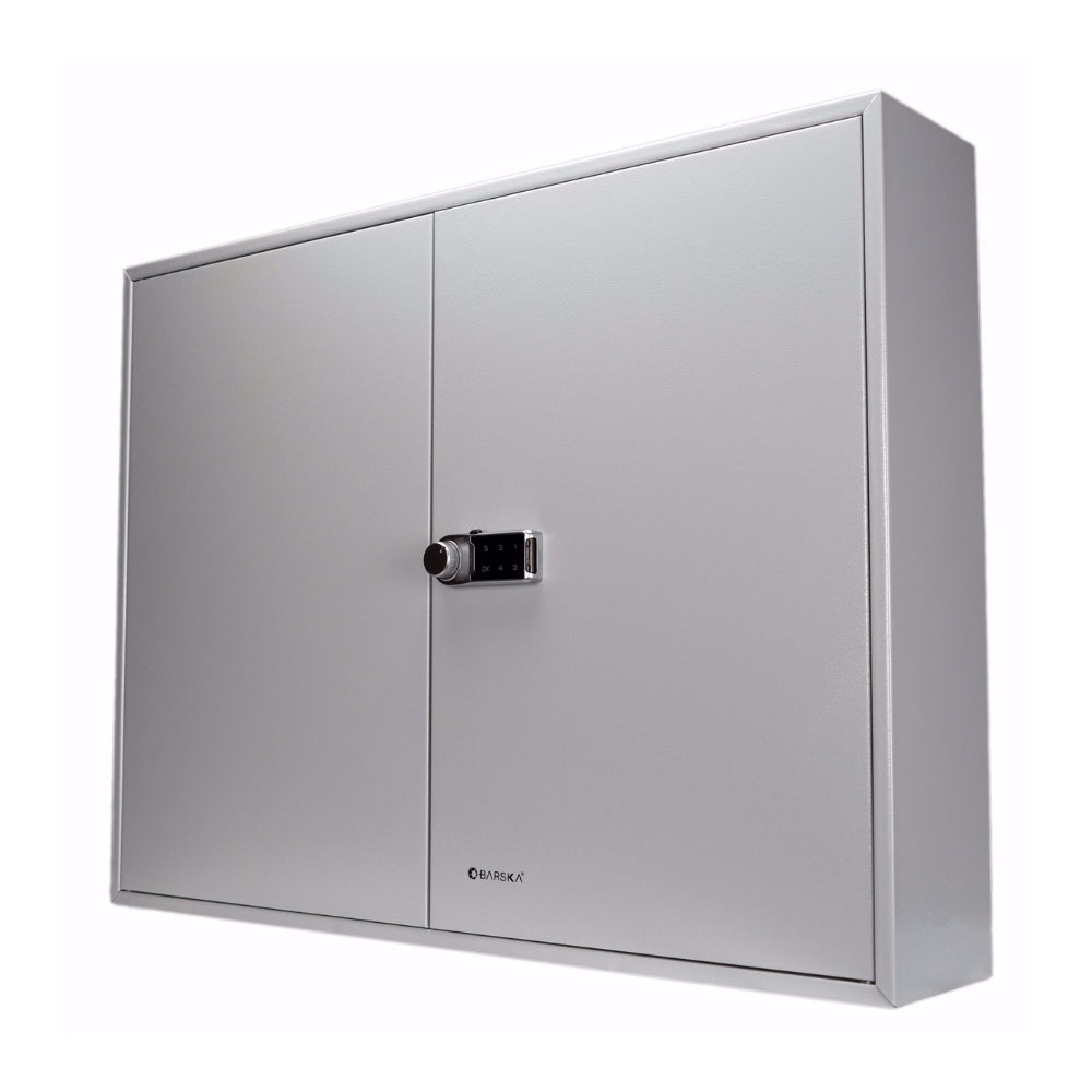 Barska 400 Keys Adjustable Key Lock Box with Digital Lock Grey CB13604