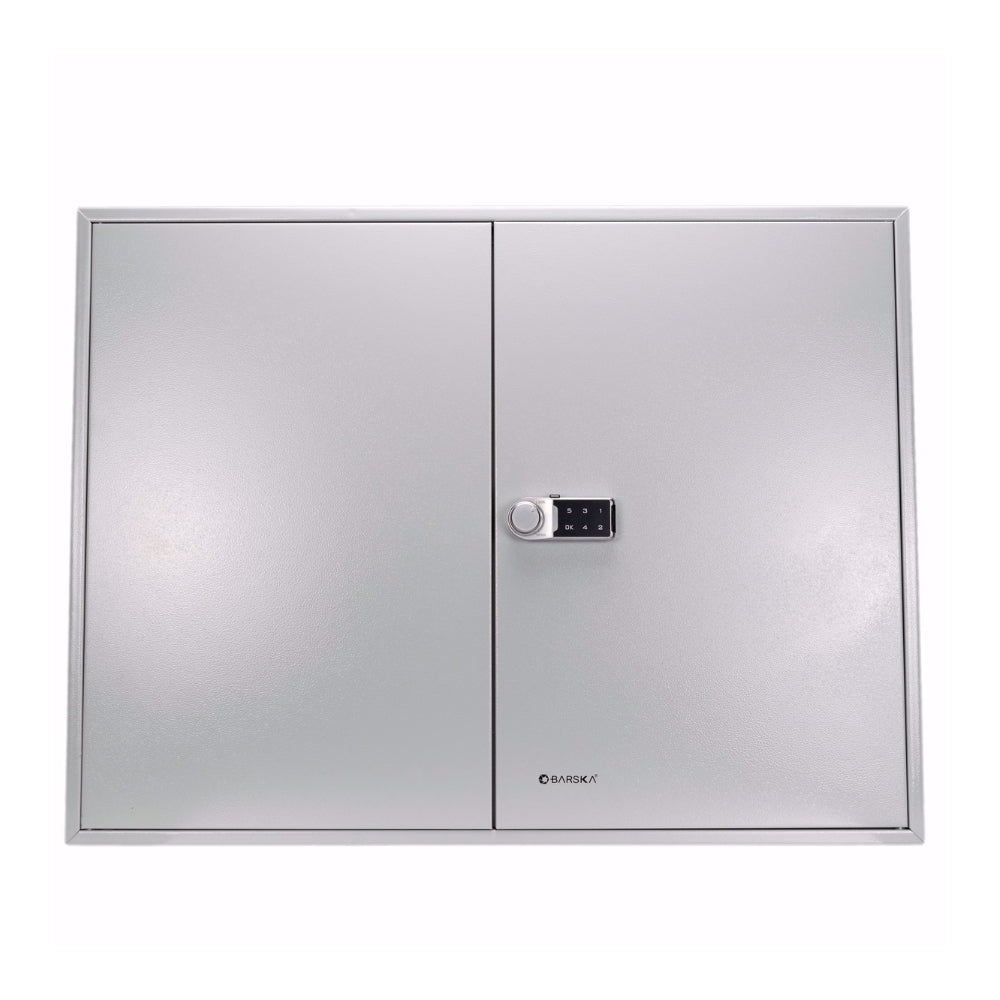 Barska 400 Keys Adjustable Key Lock Box with Digital Lock Grey CB13604