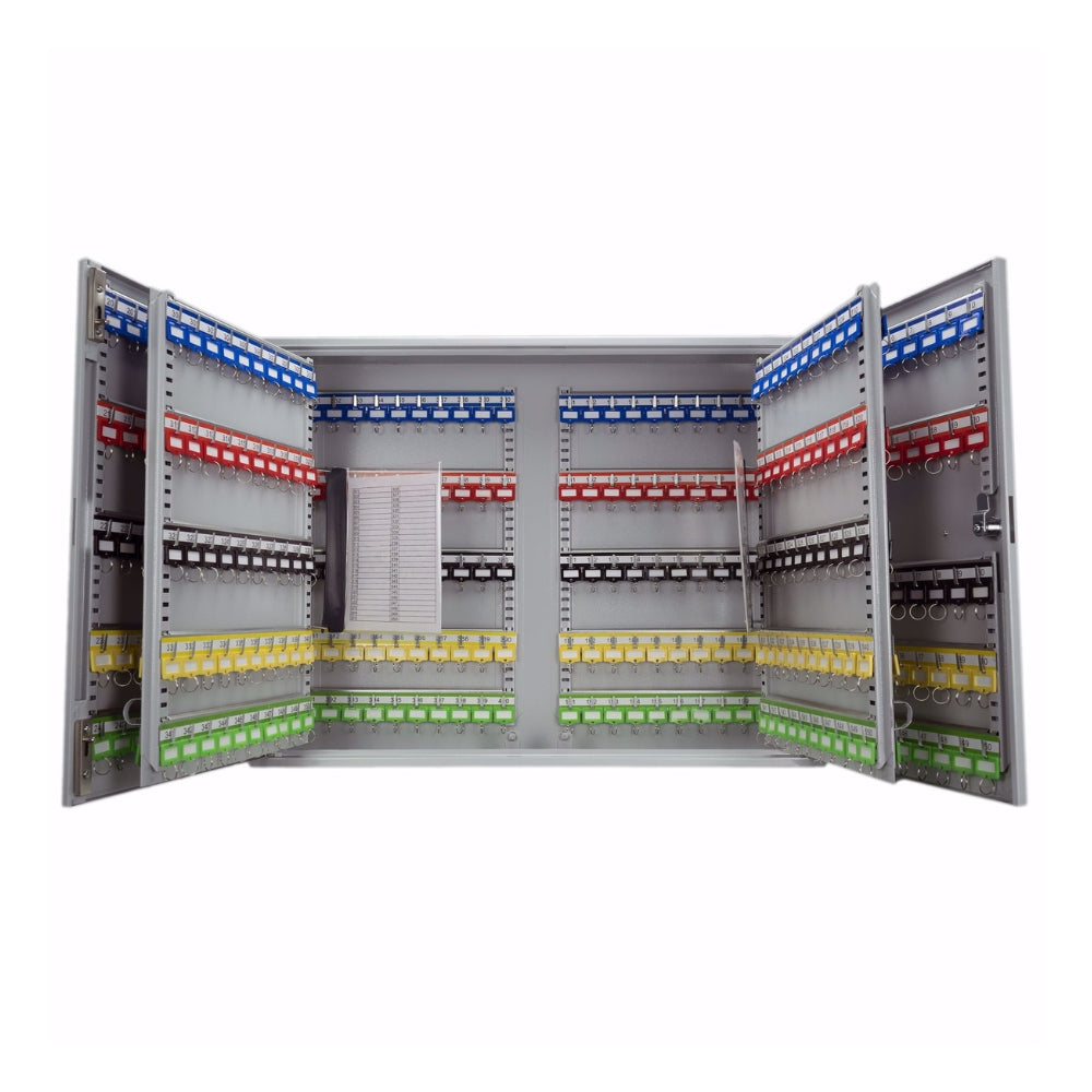 Barska 400 Keys Adjustable Key Lock Box with Digital Lock Grey CB13604