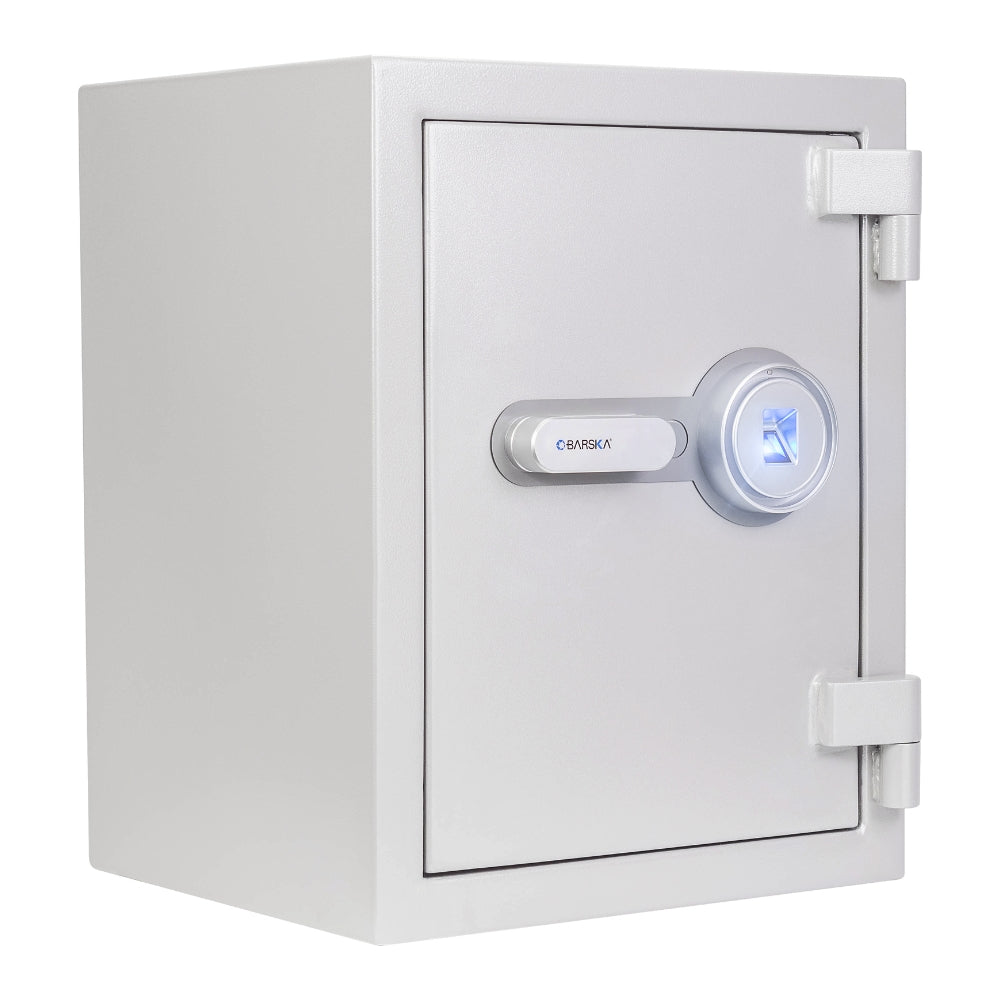 Barska Biometric Fireproof Safe, 1.64 Cu. Ft., Metallic Grey AX13494