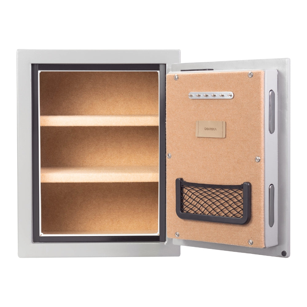 Barska Biometric Fireproof Safe, 1.64 Cu. Ft., Metallic Grey AX13494