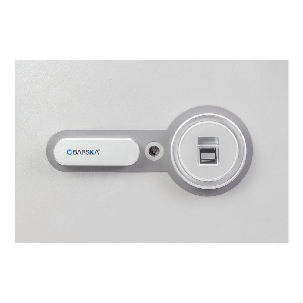 Barska Biometric Fireproof Safe, 1.64 Cu. Ft., Metallic Grey AX13494