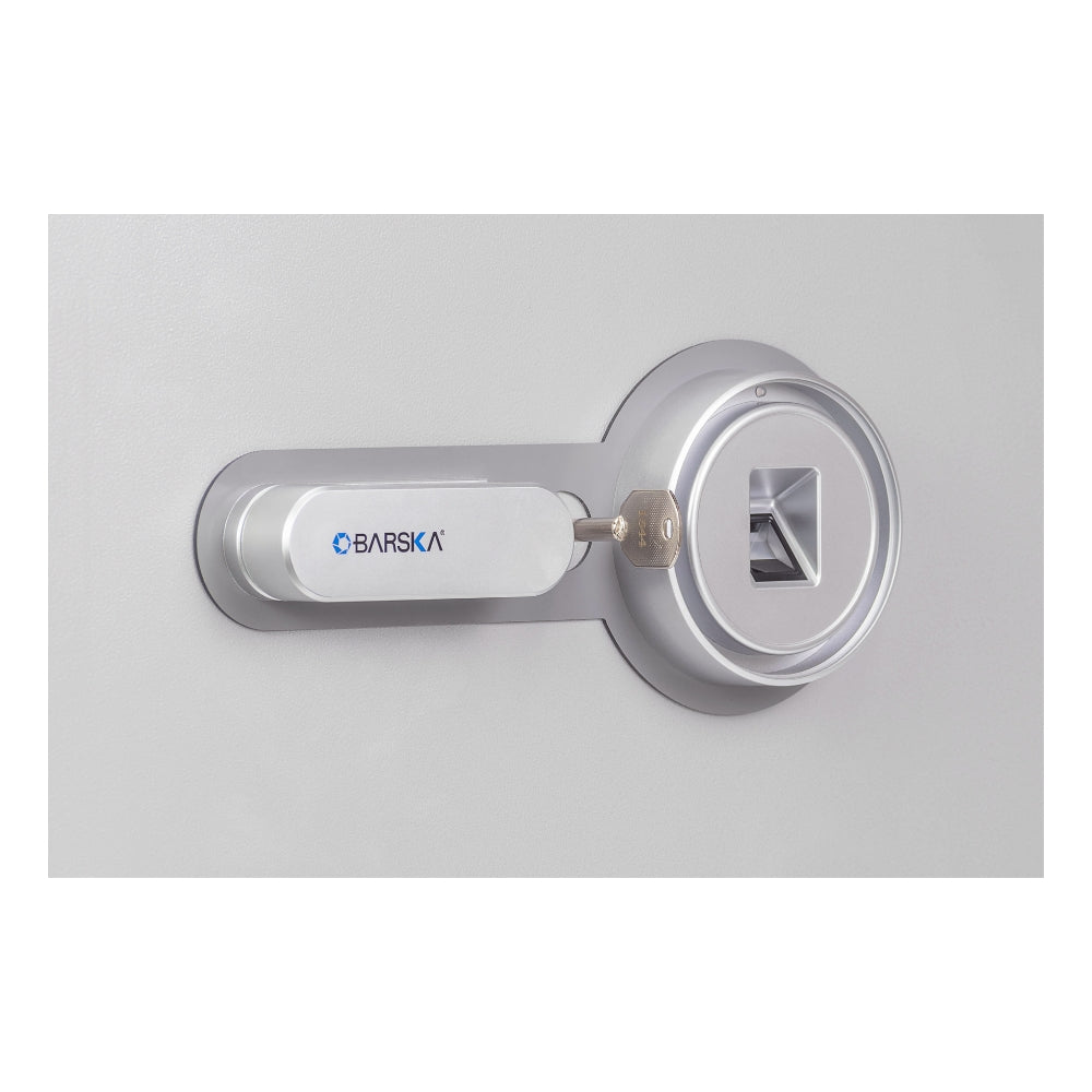 Barska Biometric Fireproof Safe, 1.64 Cu. Ft., Metallic Grey AX13494