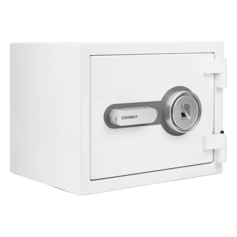 Barska Biometric Fire Resistant Security 0.75 Cu. Ft. White AX13738