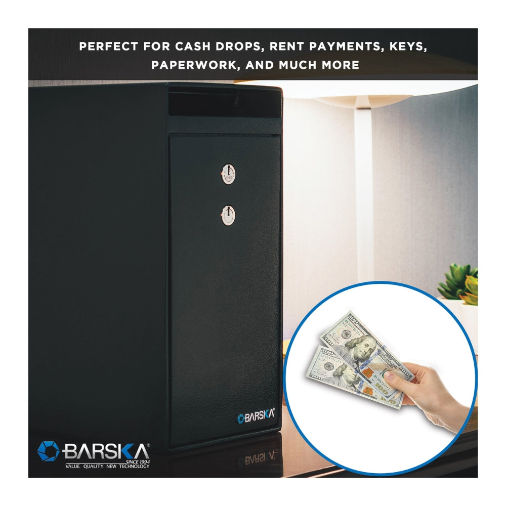 Barska Dual Key Lock Depository Safe with Drop Slot AX13558
