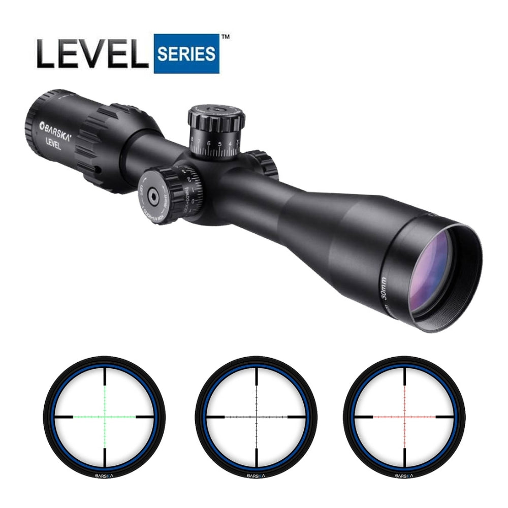 Barska LEVEL 1.5-6x 44mm IR MOA Rifle Scope Matte Black AC12780