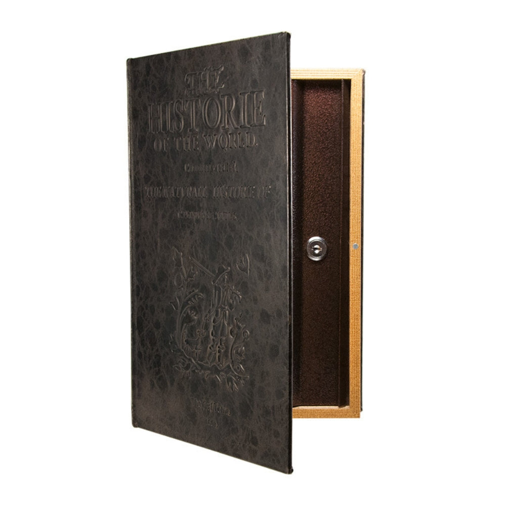 Barska Large Antique Book Lock Box with Key Lock CB11992