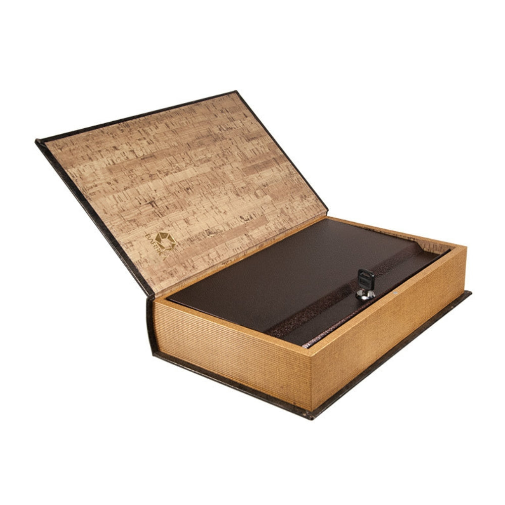 Barska Large Antique Book Lock Box with Key Lock CB11992