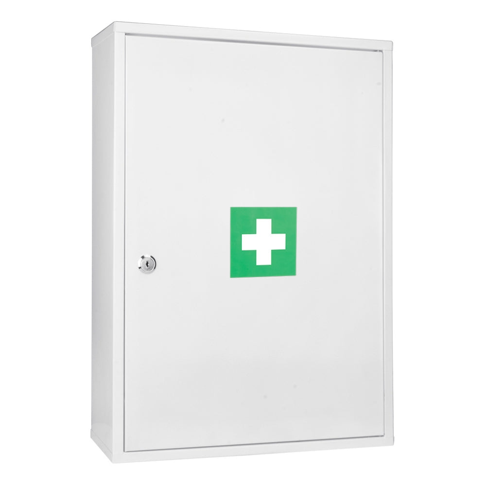 Medicine Lock Box for Medication Lock Box with Key - Wall Mounted Locking First Aid Medicine Cabinet, Secured Prescription Storage for Peace of Mind