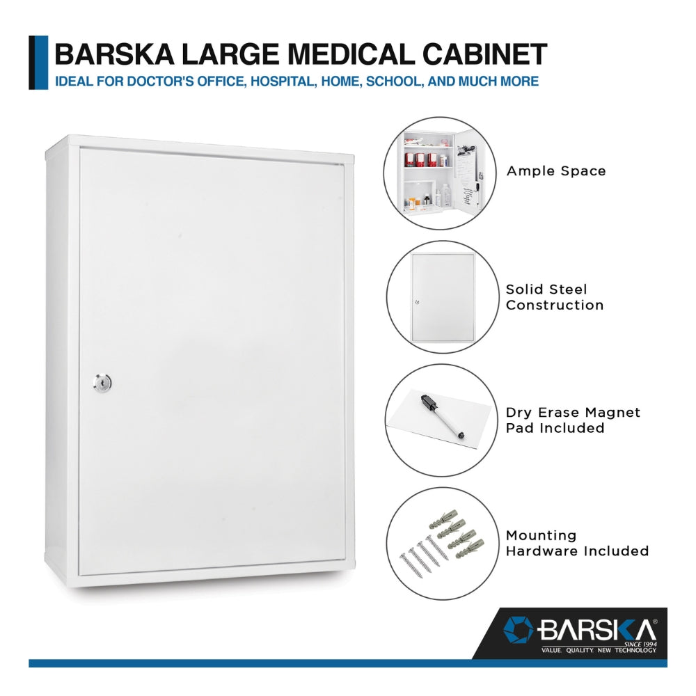 Barska Large Medical Cabinet CB12824 | All Security Equipment