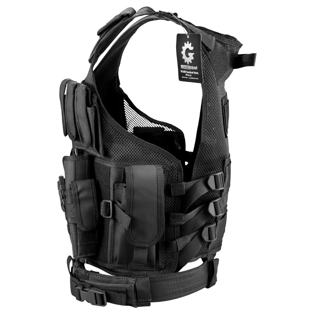 Barska Loaded Gear Tactical Vest VX-200 (Black) Right Hand BI12018